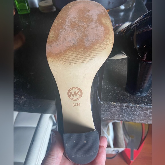 Michael Kors Deep Maroon Patent Loafer Style Heels - Picture 7 of 7